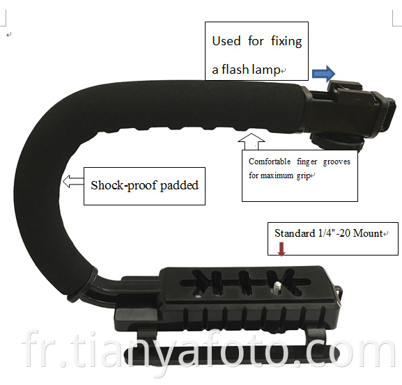 Stabilisateur tenu dans la main de cardan à 3 axes de caméra gopro professionnelle de la chine pour la caméra de smartphone